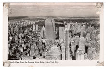 Load image into Gallery viewer, New York City from the Empire State Building, NY, USA Vintage Original Postcard # 1386 - New - 1950's
