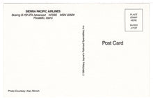 Load image into Gallery viewer, Sierra Pacific Airlines - Airplane, Pocatello, Idaho, USA Vintage Original Postcard # 1389 - 1990's
