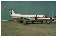 American Eagle - Airplane - Embraer 120 Brezilla, USA Vintage Original Postcard # 1393 - 1990's