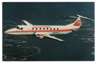 Trans World Express - Airplane - Beech 1900, USA Vintage Original Postcard # 1396 - 1990's