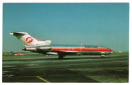 Frontier Horizon - Airplane - Boeing 727-23, LaGuardia Airport, New York, NY, USA Vintage Original Postcard # 1398 - 1990's