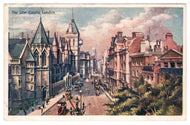 The Law Courts, London, England Vintage Original Postcard # 1405 - Post Marked December 1, 1906
