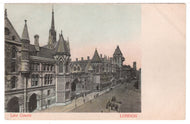 The Law Courts, London, England Vintage Original Postcard # 1406 - New, Early 1900's - VG