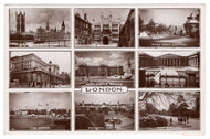 Greetings from London, England Vintage Original Postcard # 1408 - Post Marked August 18, 1964 - VG