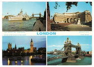 Greetings from London, England Vintage Original Postcard # 1410 - Post Marked October 10, 1988 - VG