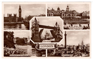 Greetings from London, England Vintage Original Postcard # 1413 - New - Early 1900's - VG