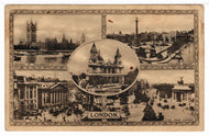 Greetings from London, England Vintage Original Postcard # 1415 - August 15, 1917 - G