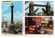 Greetings from London, England Vintage Original Postcard # 1416 - Post Marked July 7, 1973 - VG