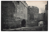 Tower of London - Bloody & Wakefield Towers, London, England Vintage Original Postcard # 1420 - New - Early 1900's