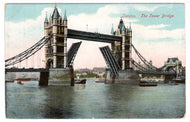 Tower Bridge - London, England Vintage Original Postcard # 1424 - New - 1920's