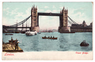 Tower Bridge - London, England  Vintage Original Postcard # 1426 - New, 1940's
