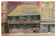 Paul Revere House, Boston, USA - Vintage Original Postcard # 1433 - Post Marked June 29, 1948