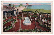Ocean Plaza, Marlborough-Blenheim Hotel, Atlantic City, New Jersey USA - Vintage Original Postcard # 1437 - Post Marked April 8, 1944 VG