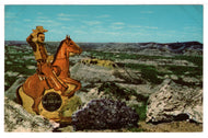 Teddy Roosevelt - 'Old Four Eyes' - North Dakota, USA Vintage Original Postcard # 1442 - 1960's VG
