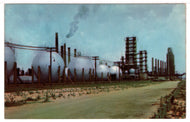 Oil Refinery Industry, Texas, USA - Vintage Original Postcard # 1460 - New - 1960's VG
