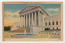 Load image into Gallery viewer, U.S. Supreme Court, Washington, D.C., USA - Vintage Original Postcard # 1475 - New - 1940's - VG
