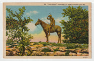 The Scout - Penn Valley Park, Kansas City, Missouri, USA Vintage Original Postcard # 1490 - New - 1950's VG