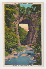 Load image into Gallery viewer, Natural Bridge, Virginia, USA Vintage Original Postcard # 1491 - New - 1950's VG
