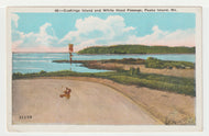 Cushing Island & White Head Passage, Peaks Island, Maine, USA Vintage Original Postcard # 1493 - New - 1960's G