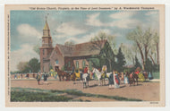 Old Bruton Church, Virginia, USA Vintage Original Postcard # 1494 - New - 1940's VG