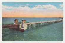 Load image into Gallery viewer, Maestri Bridge, New Orleans, Louisiana, USA Vintage Original Postcard # 1495 - New - 1950's VG
