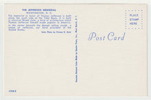 Load image into Gallery viewer, Jefferson Memorial, Washington, D.C. USA Vintage Original Postcard # 1501 - New - 1960's NM
