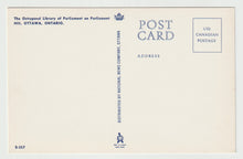 Load image into Gallery viewer, Octagonal Library of Parliament, Ottawa, Ontario, Canada - Vintage Original Postcard # 1518 - New 1960's
