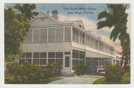 Little White House, Key West, Florida, USA (Cottage used by Harry S. Truman) - Vintage Original Postcard # 1521 - Post Marked July 26, 1950