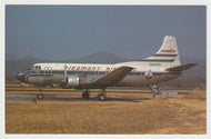 Piedmont Airways - Martin 4-0-4 Airplane - Roanoke, Virginia, USA Vintage Original Postcard # 1542 - New - 1980's