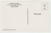 Load image into Gallery viewer, Piedmont Airways - Martin 4-0-4 Airplane - Roanoke, Virginia, USA Vintage Original Postcard # 1542 - New - 1980's
