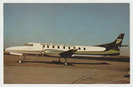 Wings West Airlines - Swearingen Metro III - Airplane - USA Vintage Original Postcard # 1545 - New - 1980's