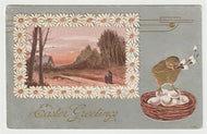 Easter Greetings Vintage Original Postcard # 1556 - Post Marked January 20, 1912