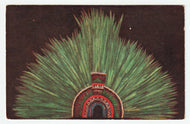 Moctezuma's Head-Dress - Museum of Vienna, Austria - Vintage Original Postcard # 1564 - New - 1940's