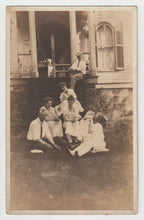 Load image into Gallery viewer, Family Portrait at the Front Door (Unknown) Vintage Original Postcard # 1597 - New - Early 1900's
