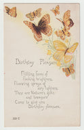 Birthday Pleasure - Vintage Original Postcard # 1616 - Hand Written - Early 1900's