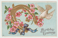 Birthday Greetings - Vintage Original Postcard # 1617 - Hand Written - Early 1900's