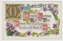 Load image into Gallery viewer, Birthday Greetings - Vintage Original Postcard # 1623 - Hand Written August 27, 1910
