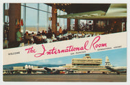 International Room, San Francisco International Airport, California, USA Vintage Original Postcard # 1629 - New - 1960's