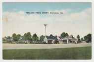 Tobacco Trail Court, Statesboro, Georgia, USA Vintage Original Postcard # 1657 - Post Marked March 29, 1956