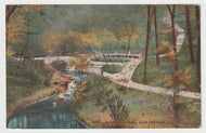 Sulphur Spring, Glen Oak Park, Peoria, Illinois, USA Vintage Original Postcard # 1658 - Post Marked March 30, 1944