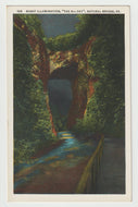 Natural Bridge, Virginia, USA (Night Illumination) Vintage Original Postcard # 1661 - New 1950's