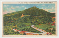 Skyline Drive and Mary's Rock, Panorama, Virginia, USA Vintage Original Postcard # 1680 - Post Marked August 20, 1938