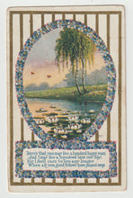 Load image into Gallery viewer, Birthday Greetings Poem - Vintage Original Postcard # 1693 - New - Hand Written - 1930's
