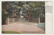 Riverton Park, Portland, Maine, USA (Rustic Bridge) Vintage Original Postcard # 1707 - Post Marked July 22, 1909