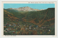 Manitou Springs, Pikes Peak, Colorado, USA (Spa of the Rockies) Vintage Original Postcard # 1709 - New 1950's