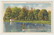 Greenville City Park, Greenville, Ohio, USA - Vintage Original Postcard # 1716 - Post Marked July 5, 1946