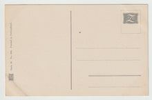 Load image into Gallery viewer, Tobogganing in Switzerland - Art - Painting - Vintage Original Postcard # 1721 - New - 1950's

