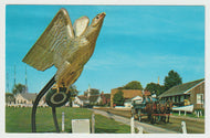 Mystic Seaport, Mystic, Connecticut, USA (Eagle Figurehead) Vintage Original Postcard # 1755 - New - 1970's