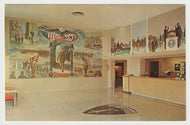 Eisenhower Museum, Abilene, Kansas, USA (Murals in Lobby) Vintage Original Postcard # 1758 - New - 1960's