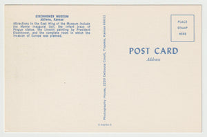 Eisenhower Museum, Abilene, Kansas, USA (East Wing) Vintage Original Postcard # 1759 - New - 1960's